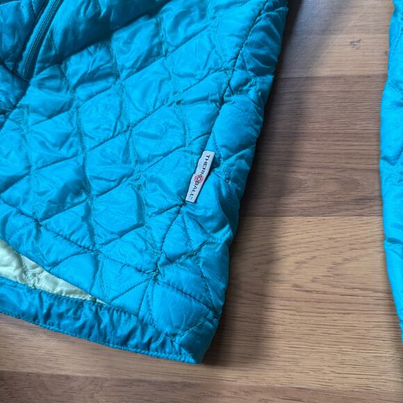 Women's The North Face Thermoball Teal Green Zip Light Puffer Jacket Sz Medium - Picture 6 of 9